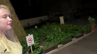 I fuck my teen blonde neighbor while I was on vacation